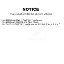 Load image into Gallery viewer, Front Disc Brake Rotors Hub &amp; Ceramic Pad Kit For Ford F-150 Lincoln Mark LT RWD