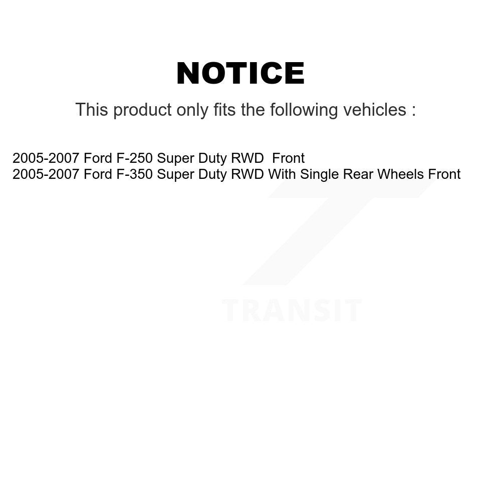Front Brake Rotors Ceramic Pad Kit For 2005-2007 Ford F-250 Super Duty F-350 RWD