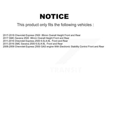 Charger l'image dans la galerie, Front Rear Brake Rotor And Ceramic Pad Kit For Chevrolet Express 2500 GMC Savana