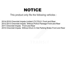 Load image into Gallery viewer, Front Rear Disc Brake Rotors And Ceramic Pads Kit For Chevrolet Impala Limited