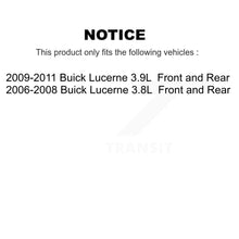 Load image into Gallery viewer, Front Rear Disc Brake Rotors And Ceramic Pads Kit For Buick Lucerne