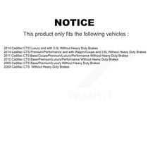 Load image into Gallery viewer, Front Rear Disc Brake Rotors And Ceramic Pads Kit For Cadillac CTS