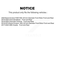 Load image into Gallery viewer, Front Rear Brake Rotor &amp; Ceramic Pad Kit For Chevrolet Traverse GMC Acadia Buick