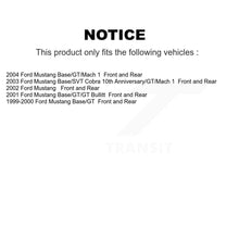 Load image into Gallery viewer, Front Rear Disc Brake Rotors And Ceramic Pads Kit For Ford Mustang