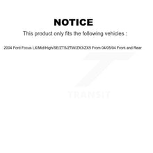 Charger l&#39;image dans la galerie, [Front+Rear] 2004 Ford Focus From 04 05 Premium OE Brake Rotors &amp; Ceramic Pads Kit For Max Braking