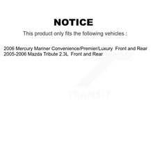 Charger l'image dans la galerie, Front Rear Disc Brake Rotors &amp; Ceramic Pad Kit For Mazda Tribute Mercury Mariner