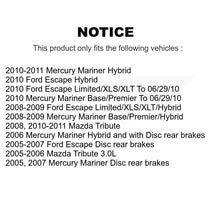 Load image into Gallery viewer, Front Rear Brake Rotor And Ceramic Pad Kit For Ford Escape Mercury Mariner Mazda