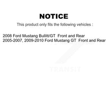 Load image into Gallery viewer, Front Rear Disc Brake Rotors And Ceramic Pads Kit For Ford Mustang