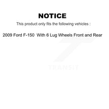 Load image into Gallery viewer, [Front+Rear] 2009 Ford F-150 With 6 Lug Wheels Premium OE Brake Rotors &amp; Ceramic Pads Kit For Max Braking