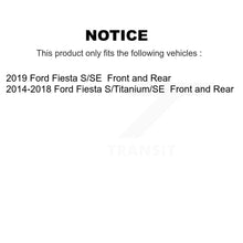 Charger l'image dans la galerie, Kit de rotors de frein à disque avant et arrière et plaquettes en céramique pour Ford Fiesta 