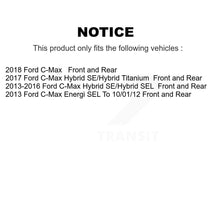 Charger l'image dans la galerie, Kit de rotors de frein à disque avant et arrière et plaquettes en céramique pour Ford C-Max 