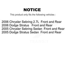 Load image into Gallery viewer, Front Rear Disc Brake Rotor &amp; Ceramic Pad Kit For Chrysler Sebring Dodge Stratus