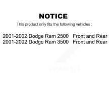 Load image into Gallery viewer, [Front+Rear] 2001-2002 Dodge Ram 2500 3500 Premium OE Brake Rotors &amp; Ceramic Pads Kit For Max Braking