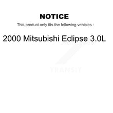 Charger l'image dans la galerie, Rotor de frein à disque avant et arrière et Kit de plaquettes en céramique pour Mitsubishi Eclipse 3.0L 2000 