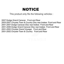 Load image into Gallery viewer, Front Rear Brake Rotor &amp; Ceramic Pad Kit For Dodge Grand Caravan Chrysler Town