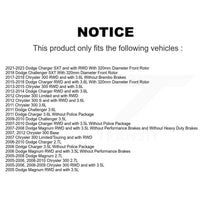 Load image into Gallery viewer, Front Rear Brake Rotor Ceramic Pad Kit For Dodge Charger Chrysler 300 Challenger