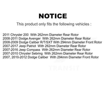 Load image into Gallery viewer, Front Rear Brake Rotors &amp; Ceramic Pad Kit For Jeep Patriot Dodge Compass Caliber