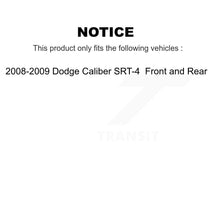 Charger l&#39;image dans la galerie, [Front+Rear] 2008-2009 Dodge Caliber SRT-4 Premium OE Brake Rotors &amp; Ceramic Pads Kit For Max Braking