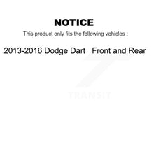 Charger l&#39;image dans la galerie, [Front+Rear] 2013-2016 Dodge Dart Premium OE Brake Rotors &amp; Ceramic Pads Kit For Max Braking