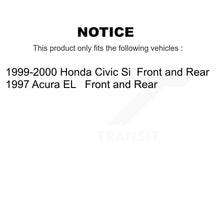 Load image into Gallery viewer, Front Rear Disc Brake Rotors And Ceramic Pads Kit For Honda Civic Acura EL