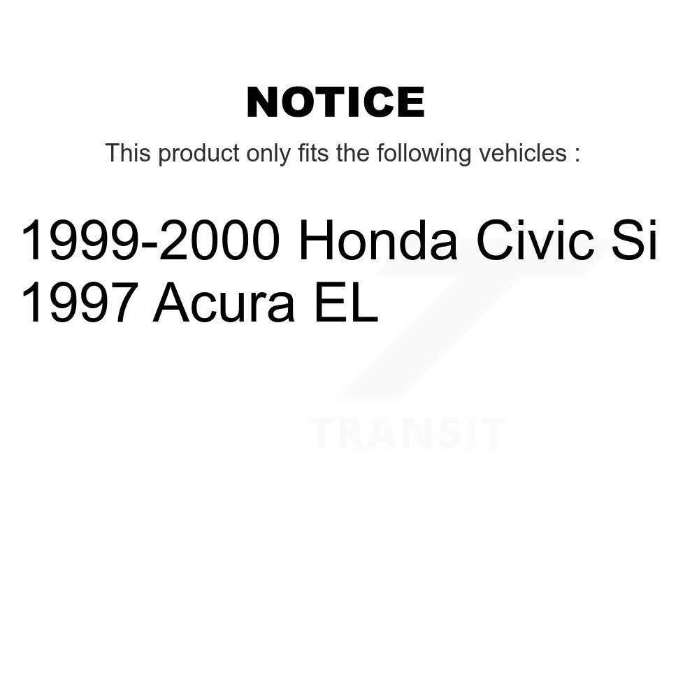 Front Rear Disc Brake Rotors And Ceramic Pads Kit For Honda Civic Acura EL