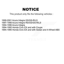 Load image into Gallery viewer, Front Rear Disc Brake Rotors And Ceramic Pads Kit For Acura Integra Honda Civic