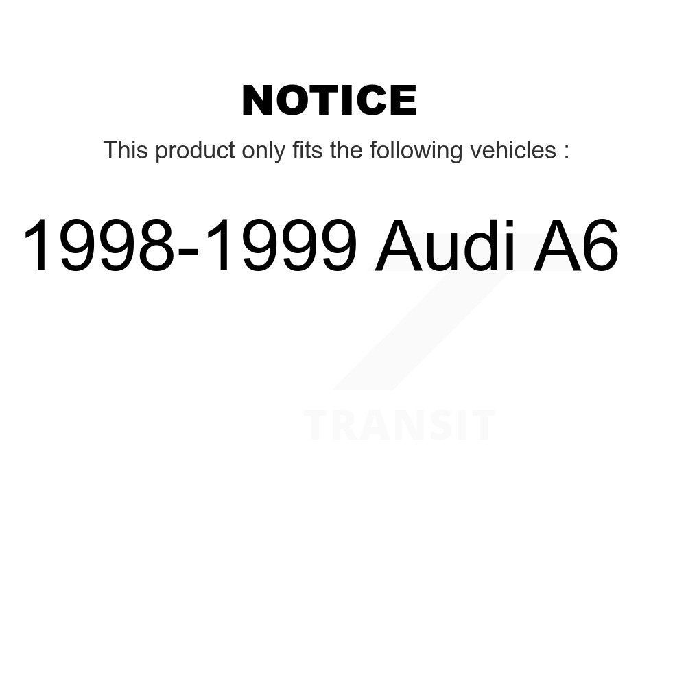 [Front+Rear] 1998-1999 Audi A6 Premium OE Brake Rotors & Ceramic Pads Kit For Max Braking