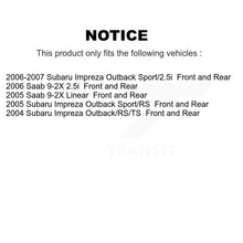 Load image into Gallery viewer, Front Rear Disc Brake Rotors And Ceramic Pads Kit For Subaru Impreza Saab 9-2X