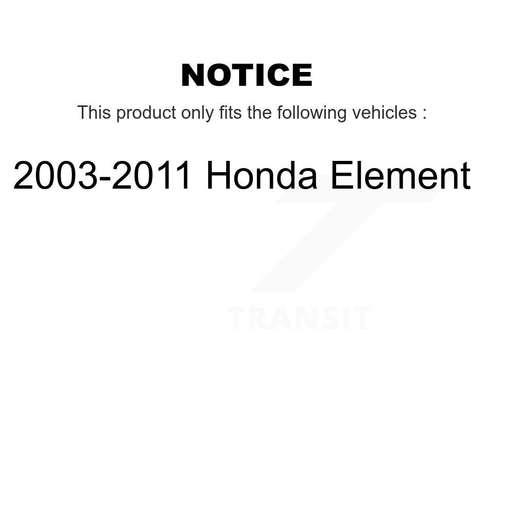 [Front+Rear] 2003-2011 Honda Element Premium OE Brake Rotors & Ceramic Pads Kit For Max Braking
