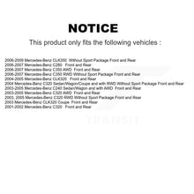 Load image into Gallery viewer, Front Rear Brake Rotor &amp; Ceramic Pad Kit For Mercedes-Benz C240 CLK350 C320 C280