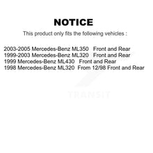 Charger l'image dans la galerie, Front Rear Disc Brake Rotors Ceramic Pad Kit For Mercedes-Benz ML320 ML350 ML430