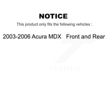 Load image into Gallery viewer, [Front+Rear] 2003-2006 Acura MDX Premium OE Brake Rotors &amp; Ceramic Pads Kit For Max Braking