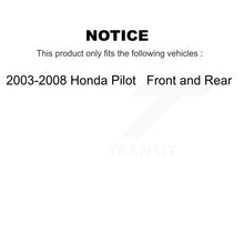 Load image into Gallery viewer, [Front+Rear] 2003-2008 Honda Pilot Premium OE Brake Rotors &amp; Ceramic Pads Kit For Max Braking