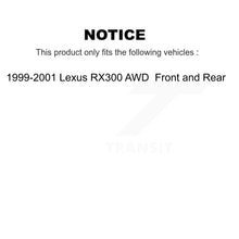 Load image into Gallery viewer, [Front+Rear] 1999-2001 Lexus RX300 AWD Premium OE Brake Rotors &amp; Ceramic Pads Kit For Max Braking