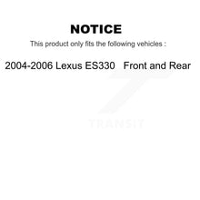 Charger l&#39;image dans la galerie, [Front+Rear] 2004-2006 Lexus ES330 Premium OE Brake Rotors &amp; Ceramic Pads Kit For Max Braking