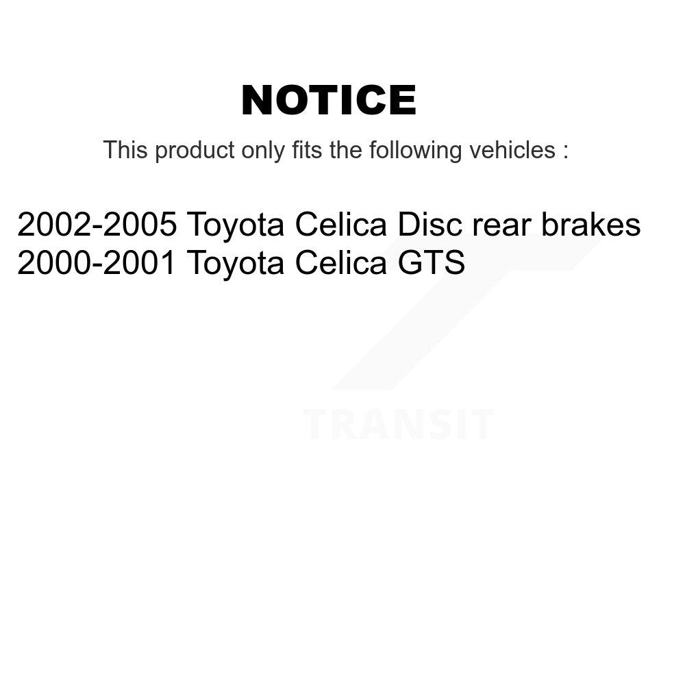 Front Rear Disc Brake Rotors And Ceramic Pads Kit For Toyota Celica