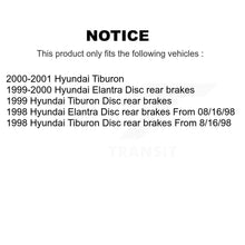 Charger l'image dans la galerie, Front Rear Disc Brake Rotors And Ceramic Pads Kit For Hyundai Elantra Tiburon