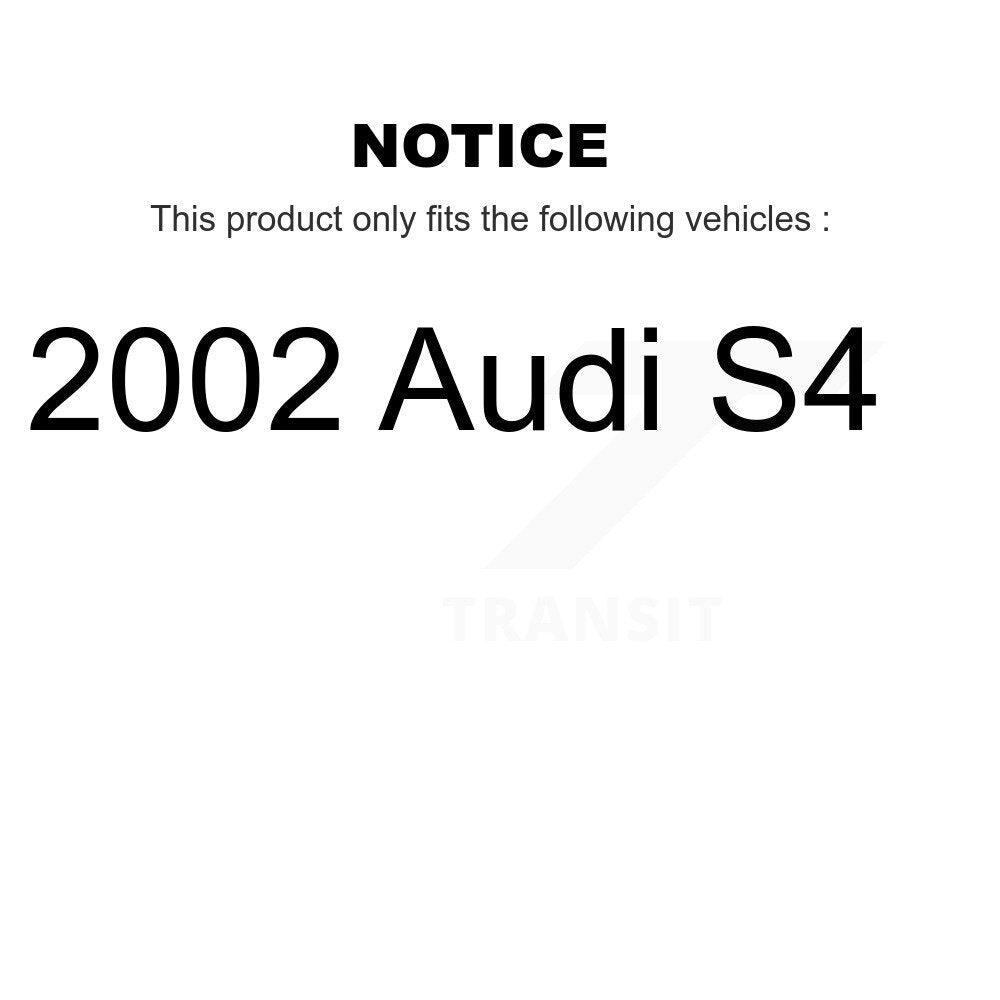 Front Rear Disc Brake Rotors And Ceramic Pads Kit For 2002 Audi S4