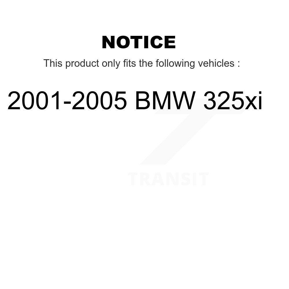 [Front+Rear] 2001-2005 BMW 325xi Premium OE Brake Rotors & Ceramic Pads Kit For Max Braking