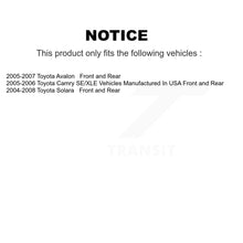 Charger l'image dans la galerie, Front Rear Disc Brake Rotors And Ceramic Pads Kit For Toyota Camry Avalon Solara