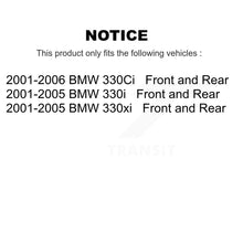 Charger l'image dans la galerie, Front Rear Disc Brake Rotors And Ceramic Pads Kit For BMW 330Ci 330i 330xi
