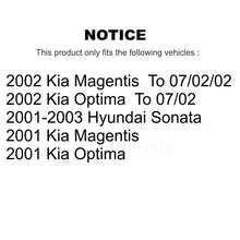 Load image into Gallery viewer, Front Rear Brake Rotors &amp; Ceramic Pad Kit For Hyundai Sonata Kia Optima Magentis
