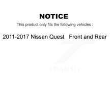 Load image into Gallery viewer, [Front+Rear] 2011-2017 Nissan Quest Premium OE Brake Rotors &amp; Ceramic Pads Kit For Max Braking