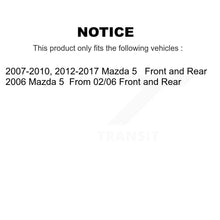 Load image into Gallery viewer, Front Rear Disc Brake Rotors And Ceramic Pads Kit For Mazda 5