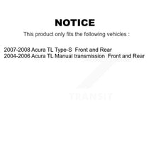 Load image into Gallery viewer, Front Rear Disc Brake Rotors And Ceramic Pads Kit For Acura TL