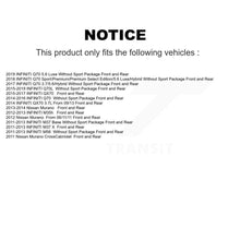 Load image into Gallery viewer, Front Rear Brake Rotor &amp; Ceramic Pad Kit For Nissan Murano INFINITI M37 QX70 Q70