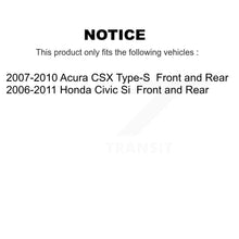 Load image into Gallery viewer, Front Rear Disc Brake Rotors And Ceramic Pads Kit For Honda Civic Acura CSX