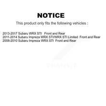 Load image into Gallery viewer, Front Rear Disc Brake Rotors And Ceramic Pads Kit For Subaru Impreza WRX STI