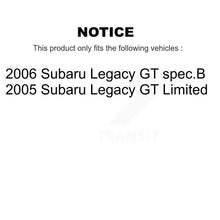 Load image into Gallery viewer, Front Rear Disc Brake Rotors And Ceramic Pads Kit For Subaru Legacy