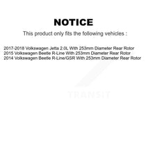 Load image into Gallery viewer, Front Rear Disc Brake Rotors And Ceramic Pads Kit For Volkswagen Jetta Beetle